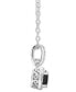 Cultured Freshwater Pearl & Diamond Accent 18" Pendant Necklace in Sterling Silver (Also in Onyx, Turquoise, & Labradorite)