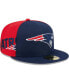 Фото #1 товара Men's Navy New England Patriots Gameday 59FIFTY Fitted Hat
