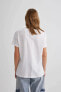 Kadın T-shirt Beyaz C2582ax/wt34