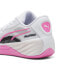 Фото #3 товара Puma All-Pro Nitro 30968901 Mens White Leather Athletic Basketball Shoes