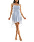 Фото #1 товара Платье средней длины As U Wish Juniors' с плечевыми лентами и высокой замкнутой спинкойной.