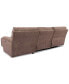 Фото #14 товара Hutchenson 3-Pc. Fabric Chaise Sectional with 2 Power Recliners and Power Headrests