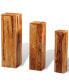 Фото #1 товара 3 Piece Plant Stands Solid Sheesham Wood Brown