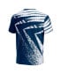 ფოტო #4 პროდუქტის Men's NFL X Staple Navy Chicago Bears Team Slogan All Over Print Short Sleeve T-shirt