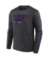 Фото #3 товара Men's Charcoal New England Patriots Long Sleeve T-shirt