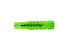 Фото #1 товара fischer Universal plug UX GREEN 10 x 60 R with rim - Nylon - Plastic - Green - 6 cm - 1 cm - 7.5 cm - 6 mm