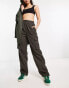 Фото #1 товара Only wide leg cargo trousers in brown