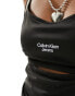 Calvin Klein Jeans strappy top in black XXXL - фото #4