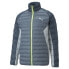 Фото #1 товара Puma Padded Insulated Full Zip Jacket Mens Grey Casual Athletic Outerwear 849356