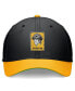 Фото #4 товара Men's Black/Gold Pittsburgh Pirates Cooperstown Collection Rewind Swooshflex Performance Hat