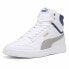 Фото #3 товара Puma Shuffle Mid Lace Up Mens White Sneakers Casual Shoes 38074815
