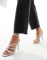 Фото #4 товара ASOS DESIGN Nightfall strappy high heeled sandal in off-white