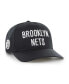 Фото #1 товара Men's Black Brooklyn Nets Contra Hitch Snapback Hat