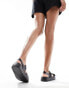 New Look chunky flat sandal with buckles in black