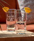 Фото #4 товара Fleur De Lis Cooler Highball 15Oz - Set Of 4 Glasses