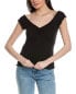 Project Social T Daisy Merrow Edge Rib T-Shirt Women's Black Xs