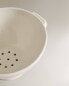 Stoneware colander with handles