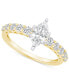 ფოტო #1 პროდუქტის Diamond Marquise Engagement Ring (1 ct. t.w.) in 14k Gold