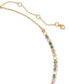 Gold-Tone Sweetheart Delicate Tennis Necklace, 16" + 3" extender
