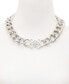 Silver-Tone Pavé & Quatro G Logo Collar Necklace, 18" + 2" extender