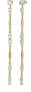 Bold Gold Plated Sunburst Crystal Earrings JUBE01400JWYG