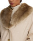 ფოტო #3 პროდუქტის Plus Size Faux-Fur-Collar Coat