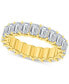 Фото #1 товара Diamond Emerald-Cut Eternity Band (5 ct. t.w.) in Platinum or 14k Gold