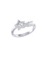 ფოტო #1 პროდუქტის Shooting Star Sparkle Design Sterling Silver Diamond Women Ring