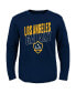 ფოტო #1 პროდუქტის Big Boys Navy LA Galaxy Showtime Long Sleeve T-shirt