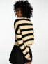 Фото #3 товара Noisy May half zip jumper in black & cream stripe