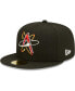 Фото #1 товара Men's Black Albuquerque Isotopes Authentic Collection 59FIFTY Fitted Hat
