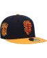 Фото #1 товара Men's Navy, Gold San Francisco Giants Primary Logo 59FIFTY Fitted Hat