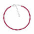 Фото #1 товара Tennis bracelet with fuchsia cubic zirconia BRC171WBO