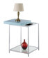 Palm Beach End Table with Shelf And Removable Trays