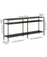 Фото #3 товара Sivil 64" Console Table with Shelves