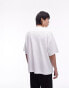 Фото #4 товара Topman extreme oversized promises print t-shirt in white