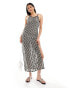 Фото #1 товара IIsla & Bird maxi crochet beach dress in black and white