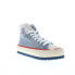 Diesel S-Principia Mid W Womens Blue Canvas Lifestyle Sneakers Shoes