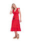 Women's Giselle Maxi Dress Red Embroidery