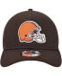 Фото #3 товара Men's Brown Cleveland Browns A-Frame Trucker 9FORTY Adjustable Hat