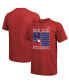 ფოტო #1 პროდუქტის Men's Threads Red Texas Rangers 2023 World Series Champions Square Logo T-shirt