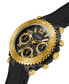 ფოტო #4 პროდუქტის Women's Quartz Black Silicone Strap Multi-Function Watch 36mm