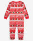 Фото #2 товара Family Pajamas Baby Cotton Snug-Fit Merry Footed Pajamas, Created for Macy's