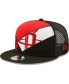 ფოტო #1 პროდუქტის Men's Black Houston Rockets Criss Cross 9FIFTY Trucker Snapback Hat