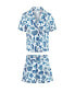 ფოტო #3 პროდუქტის Women's Lucero Short Sleeve Top & Shorts Pajama Set