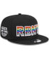 Фото #2 товара Men's Black New York Red Bulls Pride 9FIFTY Snapback Hat