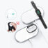 Фото #4 товара Ładowarka bezprzewodowa Qi 2w1 do smartfona Apple Watch ze stojakiem USB Typ C biały