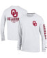 Men's White Oklahoma Sooners Team Stack Long Sleeve T-shirt