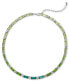 ფოტო #1 პროდუქტის Silver-Tone Round & Tonal Baguette Crystal Tennis Necklace, 16" + 3" extender, Created for Macy's