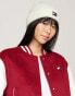 Фото #4 товара Tommy Jeans Heritage Rib-Knit Beanie With Wool in White